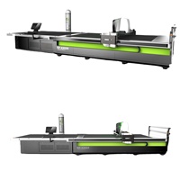 Machine de découpe de vêtements en tissu CNC textiles de table toile pour équipement de découpe de tissu tissé presse à huile