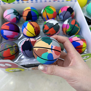 Nuevo camuflaje Hi <span class=keywords><strong>Bouncing</strong></span> <span class=keywords><strong>Ball</strong></span> 6cm Stretch Rubber Leather <span class=keywords><strong>Ball</strong></span> Kids Outdoor Toy <span class=keywords><strong>Ball</strong></span> - Product Image 4