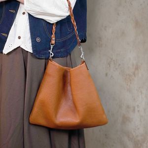 Bolso Tote de Cuero Vacuno de Primera Calidad, Color Café, con Cierre Magnético, para Uso Diario, Bolso de Hombro de Gran Capacidad para Mujer - Product Image 3