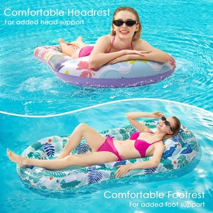 Flotadores Inflables Multicolores de PVC para Piscina, Tamaño Adulto, Hamacas Acuáticas, Juegos Flotantes para Fiestas en la Piscina, para Uso Residencial, Máximo - Product Image 4