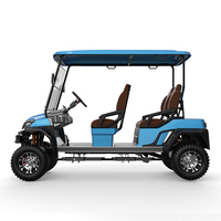 Voiture de plage électrique écologique à batterie lithium 5 kW, 5-6 places, tout-terrain, avec gros pneus et suspension indépendante avant