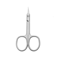 Ciseaux de beauté personnalisés en gros, ciseaux à ongles en métal à pointe fine pour le soin des ongles