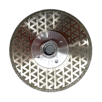 Disque diamanté électroplaqué D105-230mm à succès avec bride M14 pour la découpe du granit, du marbre et de la brique