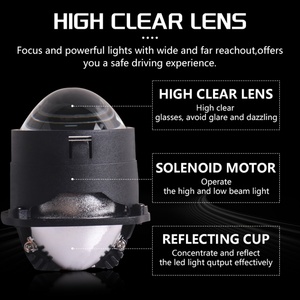 Sanvi High Quality S8S Shorter Length Dual Lens 43W 6000K <b>LED</b> <b>Projector</b> Lens Headlights for Cars Auto Light - Product Image 4