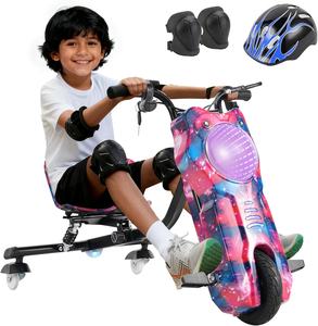 Tricycle électrique pour enfants 007B, 5-12 ans, cadeau, vitesse maximale de 20 km/h, autonomie de 75 minutes, 360 °   Lumière LED Bluetooth Spin <span class=keywords><strong>Drift</strong></span> |   Entrepôt du Mexique - Product Image 4