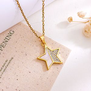 Collana Celeste all'Ingrosso 2026 da <span class=keywords><strong>Donna</strong></span> con Ciondoli Luna, Pianeti e Conchiglie, Gioielli alla Moda in Acciaio Inossidabile Anti-Appannamento - Product Image 5