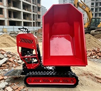 Selbst entladen der Gummi ketten transporter Dumper Diesel Crawler Barrow Tracked Mini Dumper