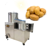 Hoge Efficiëntie Automatische Groenten-En Fruitsnijmachine Aardappelschilmachine 3 In 1 Aardappelschilmachine