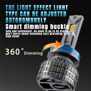 HAIZG Groothandel M9 Pro Auto LED Koplampen Hoge-Vermogen Enkel Koperen Buis H4 Verre Autolamp H1 Lamp 6000K Kleurtemperatuur 140W - Product Image 5