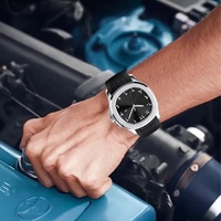 Montre de Sport Classique et Minimaliste Carrée à Quartz Lumineuse avec Date et Chiffres Arabes, Bracelet en Silicone Tendance pour Homme
