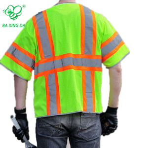 Kelas 3 pakaian reflektif S-5XL lengan jaket konstruksi 5 titik Breakaway Hi Vis rompi keamanan kerja - Product Image 6