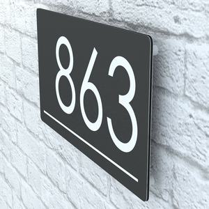 2022 nouveau Style de signe de numéro de maison Plaques d'adresse personnalisées <span class=keywords><strong>plaque</strong></span> de porte pour la maison et l'entreprise - Product Image 3