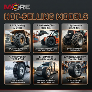 ยางใหม่ Honghua 16.00R25 E-4 OTR แบบไบแอสพร้อมยางใน HRE42 ลายดอกยางลึก สำหรับรถบรรทุกหนักแบบดั๊มพ์ - Product Image 4