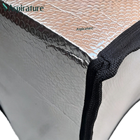 Housse de protection thermique anti-condensation personnalisée à 6 faces en aluminium aluminisé pour palettes, idéale pour la protection des marchandises en transport maritime