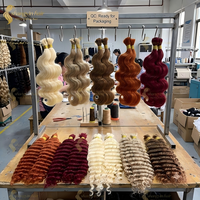 Extensiones de Cabello Humano Rizado Birmano al por Mayor sin Trama, Extensiones de Trenza Boho de Textura Natural, Extensiones de Cabello sin Enredos para Mujeres Negras