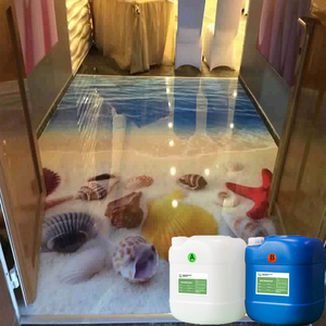 3D hình nền bức tranh tường <span class=keywords><strong>Epoxy</strong></span> nhựa nước dựa trên dính sàn Craft đóng gói B nước cơ sở rắn sàn 3D sơn lớp phủ chế biến gỗ - Product Image 5