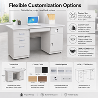 Bureau d'ordinateur multifonctionnel moderne en métal durable et écologique avec rangement pour le bureau, la maison, l'école et l'hôpital
