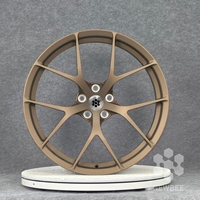 722Auto NB T6 Jantes forgées 21x9.5 à rayons en Y Bronze mat Ultra légères Racing JWL 5x112/5x120 pour BMW X3 M