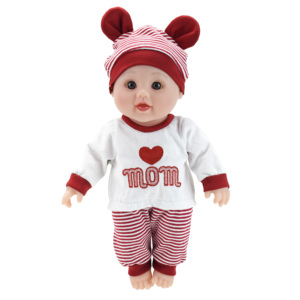 Chinesische Fabrik 12-Zoll Plastik-Reborn-Puppen Weiches Spielzeug für Jungen und Mädchen Direktverkauf in Vier Farben Schwarz Rot Blau Grün - Product Image 3