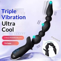 Masseur de prostate rechargeable pour hommes, 10 modes de vibration, jouet anal en silicone flexible, recharge USB
