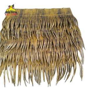 酒店用合成棕榈茅草屋顶普通塑料稻草屋顶瓦人造合成茅草 - Product Image 1