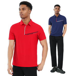 เสื้อโปโลผู้ชายแบบตัดหลวมวัสดุกันเหงื่อเสื้อออกงานเสื้อผ้าเทนนิส - Product Image 4