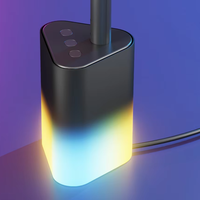 Lampe d'ambiance d'angle de sol intelligente LED Wi-Fi d'intérieur avec télécommande et changement de couleur RVB