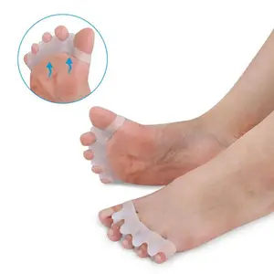 Силиконовый разделитель для пальцев ног, продукт для ухода за ногами, медицинский ортортический гель, разделитель для растяжки большого пальца ног, корректный разделитель пальцев ног