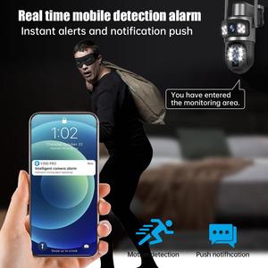 Regis V380 Pro ngoài trời ip <span class=keywords><strong>Camera</strong></span> quan sát năng lượng mặt trời 12MP 10x Zoom quang 4G ba ống kính tự động theo dõi tầm nhìn ban đêm đám mây âm thanh hai chiều - Product Image 4