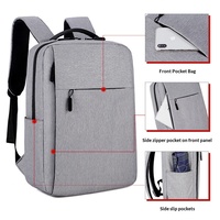 Sac à dos pour ordinateur portable pour homme, aspect premium, imperméable, fermeture éclair, grande capacité, sac de voyage, sac à bandoulière pour les déplacements professionnels