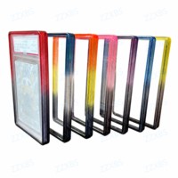 Pelindung Slab PSA Akrilik Transparan, Bingkai Bumper TPU Gradasi untuk Kotak Display Kartu Hadiah