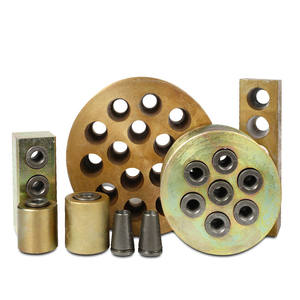 Anclaje de poste de hormigón pretensado de poste redondo de acero Anclajes de suelo de bloque hueco Construcción de edificios galvanizada por inmersión en caliente - Product Image 1