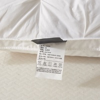 Oreillers moelleux à motif uni, nouveau design, en polyester doux pour la peau, avec garnissage en plumes d'oie, confortables pour le lit, avec soutien du cou, qualité hôtel 5 étoiles