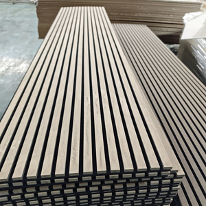 Échantillon gratuit offert, panneaux muraux en bois massif avec isolation en <span class=keywords><strong>fibre</strong></span> de polyester, décoration murale, panneaux acoustiques intérieurs en bois - Product Image 6