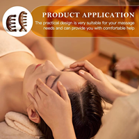 Holzkamm mit individuellem Logo aus natürlichem Sandelholz zur Kopfhautmassage für Haarwachstum, breitzahniger Holzkamm für Frauen und Männer