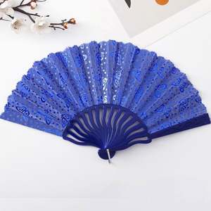 Abanico de Mano Portátil de Bambú Personalizado para Regalos Promocionales, Tallado y Pintado, Estilo Publicitario, Modelo Decorativo con Patrón - Product Image 1