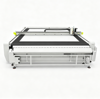 Máquina de corte de tela automática Honki Bright XY HB-ZD3560 con cinta transportadora, anidamiento inteligente por IA, 3.5m*6m, 11KW para persianas romanas