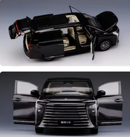 Dongfeng Forthing V9 1:18 Nouveau modèle de véhicule en alliage moulé sous pression de haute qualité avec portes ouvrables et roues mobiles