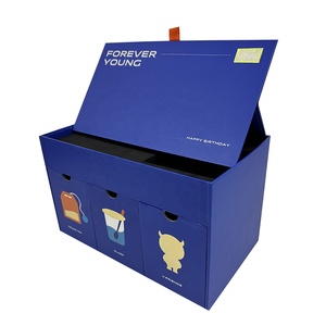 Fai scorrere facilmente un cassetto con scatola presente scatola con candela giocattolo divertente cieca scatola misteriosa tazza di vetro da tè bustina di tè scatola di imballaggio cucchiaio per bevande istantanee - Product Image 1