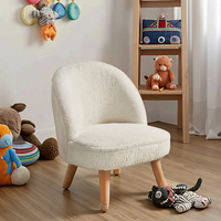 Meubles de salle de séjour Chaise de canapé pour enfants en daim à boucle souple