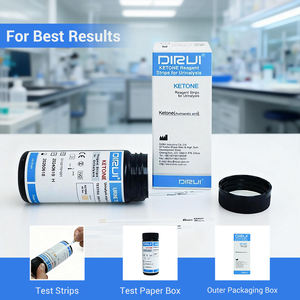 Système d'analyse d'<span class=keywords><strong>urine</strong></span> de cétone Dirui, bandelettes de <span class=keywords><strong>test</strong></span> rapide, 100 bandelettes/flacon, utilisation en laboratoire médical de classe II - Product Image 1