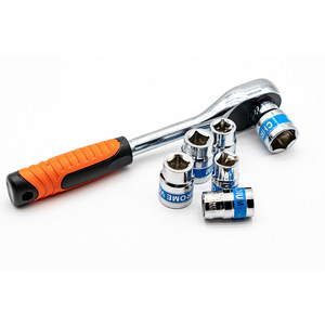 ZHCY 24-Piece Bent Rod Auto Repair <b>Tool</b> <b>Set</b> Chromium Vanadium Steel Socket Wrench Ratchet Quick Release For <b>Mechanical</b> And - Product Image 2