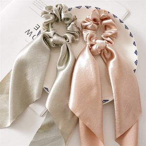 Diadema Elegante de Cinta de Raso para Mujer, Accesorio de Color Sólido para Atar el Cabello - Product Image 2