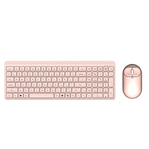 Chất lượng cao kích thước đầy đủ bàn phím chơi game kết hợp nhiều màu siêu mỏng siêu câm chuột không dây siêu câm và thoải mái - Product Image 1