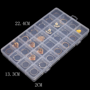 Estuche para Guardar Joyas, Material Plástico Transparente, Estuche para Joyas con Compartimentos, Estuche para Guardar Joyas - Product Image 3