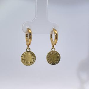 TIanyu Gems Vintage <b>Fashion</b> Star-Shaped <b>Hoop</b> <b>Earrings</b> with Zircon Gold Plated Shooting Star Design for Women - Product Image 5