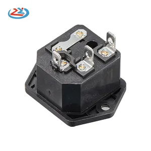 Wholesale 250V 10A AC-14-F4 Panel Mount Plug Adapter Power Connector Socket