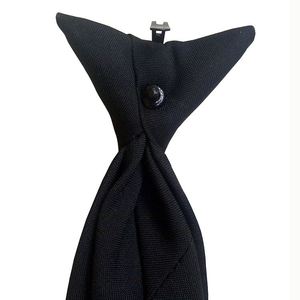 Corbata de Seguridad de Poliéster Negra de Estilo Clásico para Hombre con Clip - Product Image 3