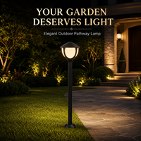 Lampe LED de jardin à économie d'énergie, directement de l'usine, avec capteur automatique pour cour et entrée de maison