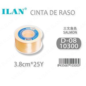 Nastro in Raso Iln 3,8cm 25Y Colore Salmone per Forniture Artigianali - Product Image 3